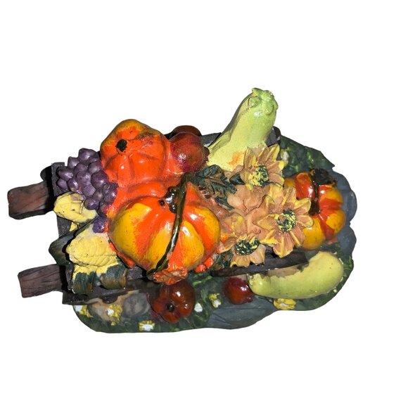 Thanksgiving Fall Harvest Wheel barrow Table top Decor - Picture 5 of 7
